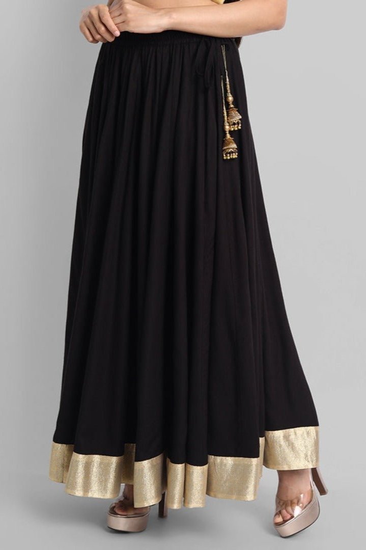 Long skirt clearance with golden border