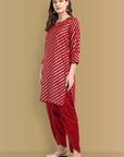 Handcrafted Aamna Short Cotton Banarasi & Cotton Silk Tulip pant