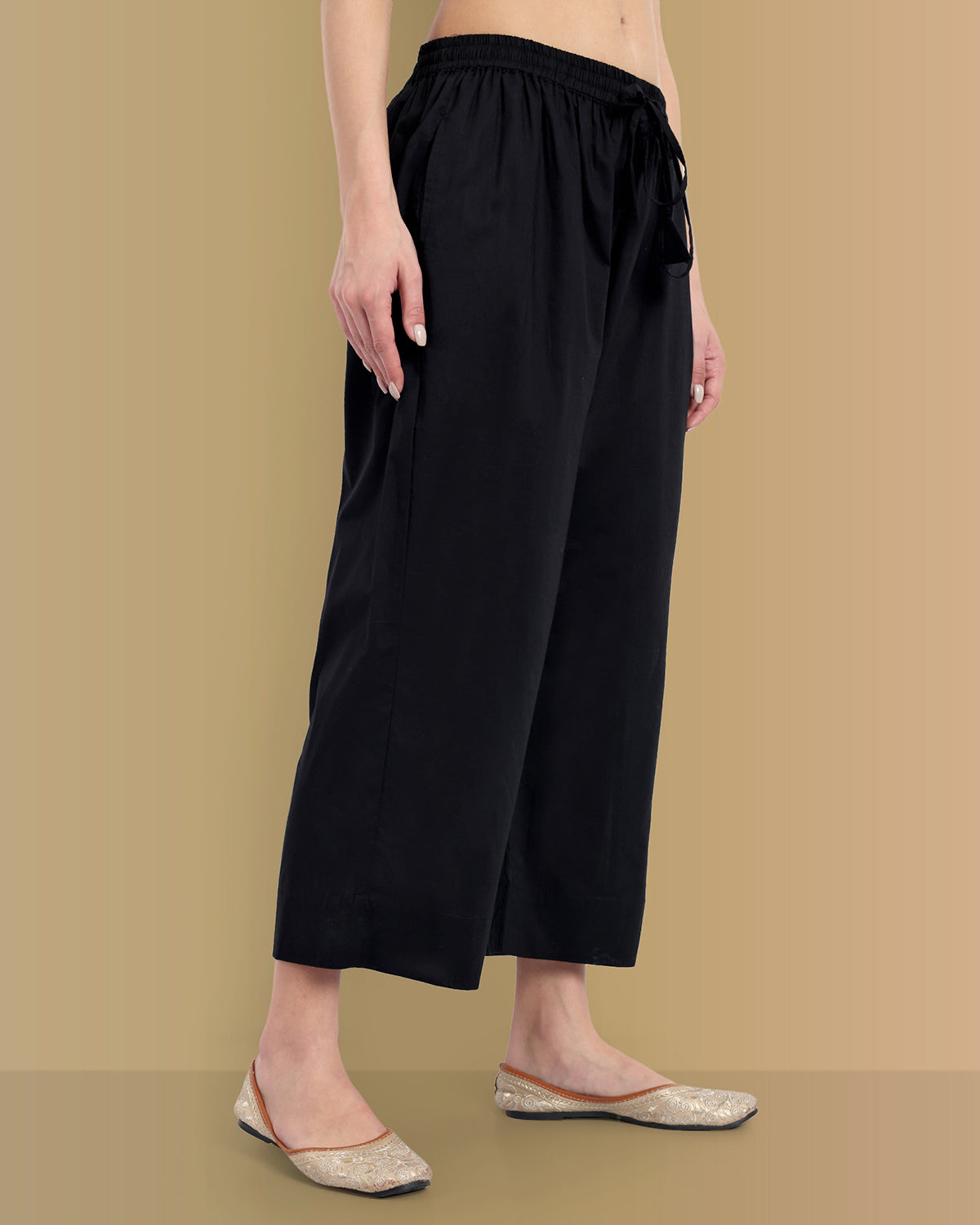 Black Palazzo Pant with Pockets