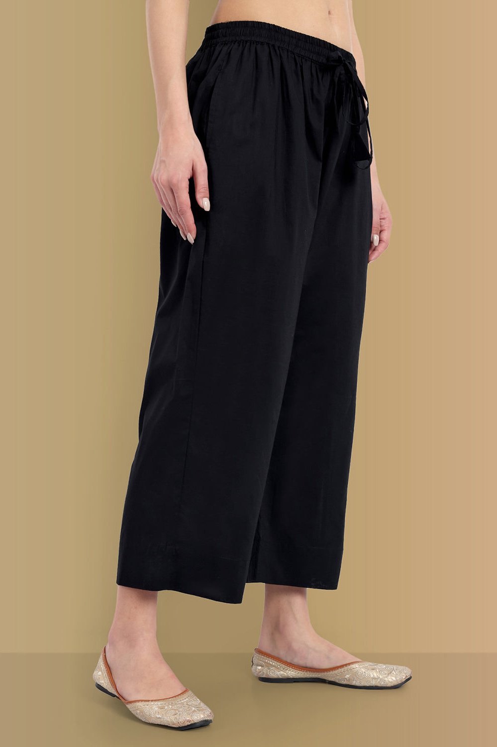 Black Palazzo Pant with Pockets