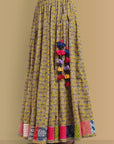 Mustard Kali Skirt with Top