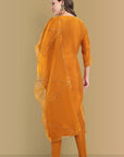 Mustard Color Kurta with Penny Embroidery Set - Perfect Blend of Comfort and Style