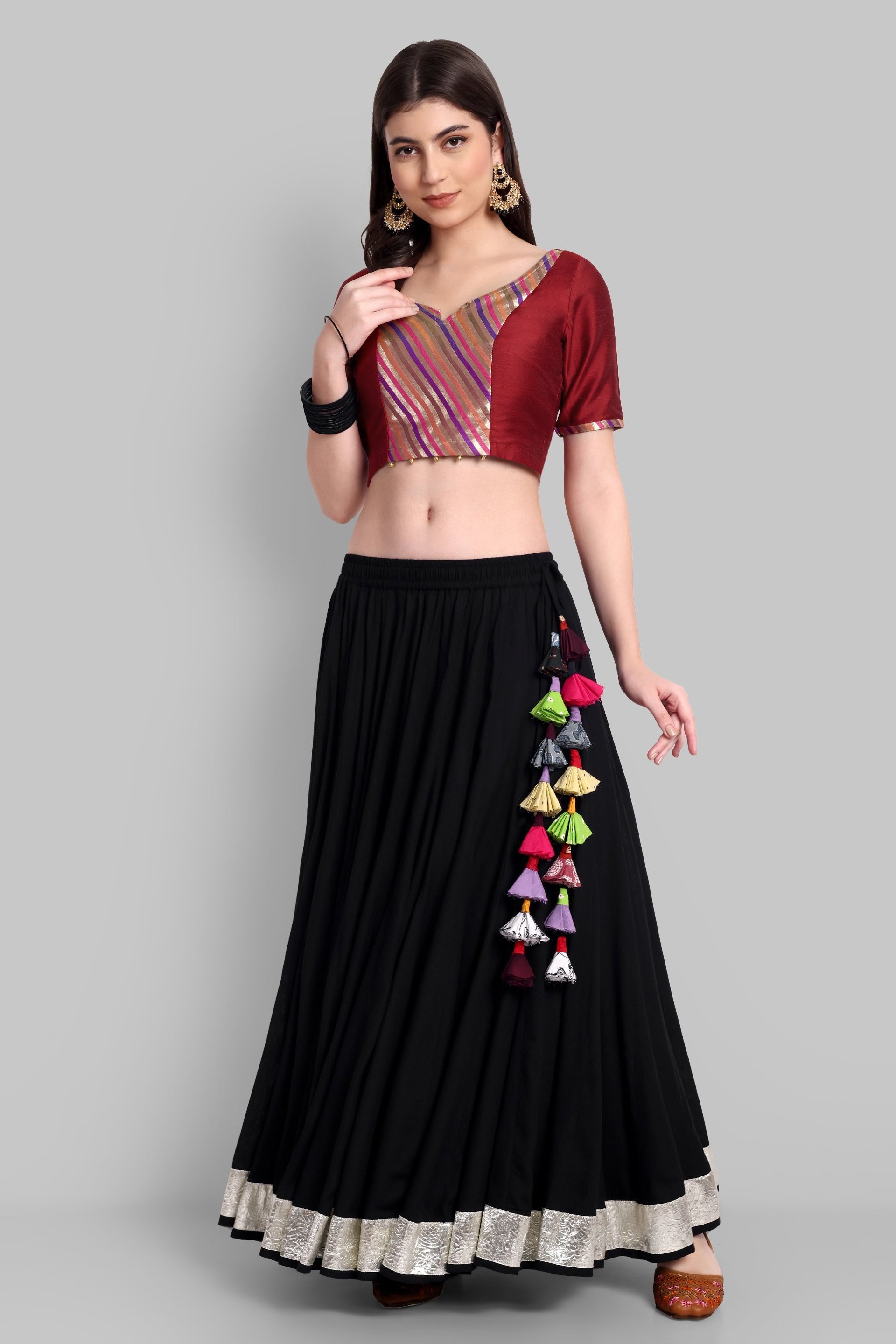 Chaniya and crop top best sale