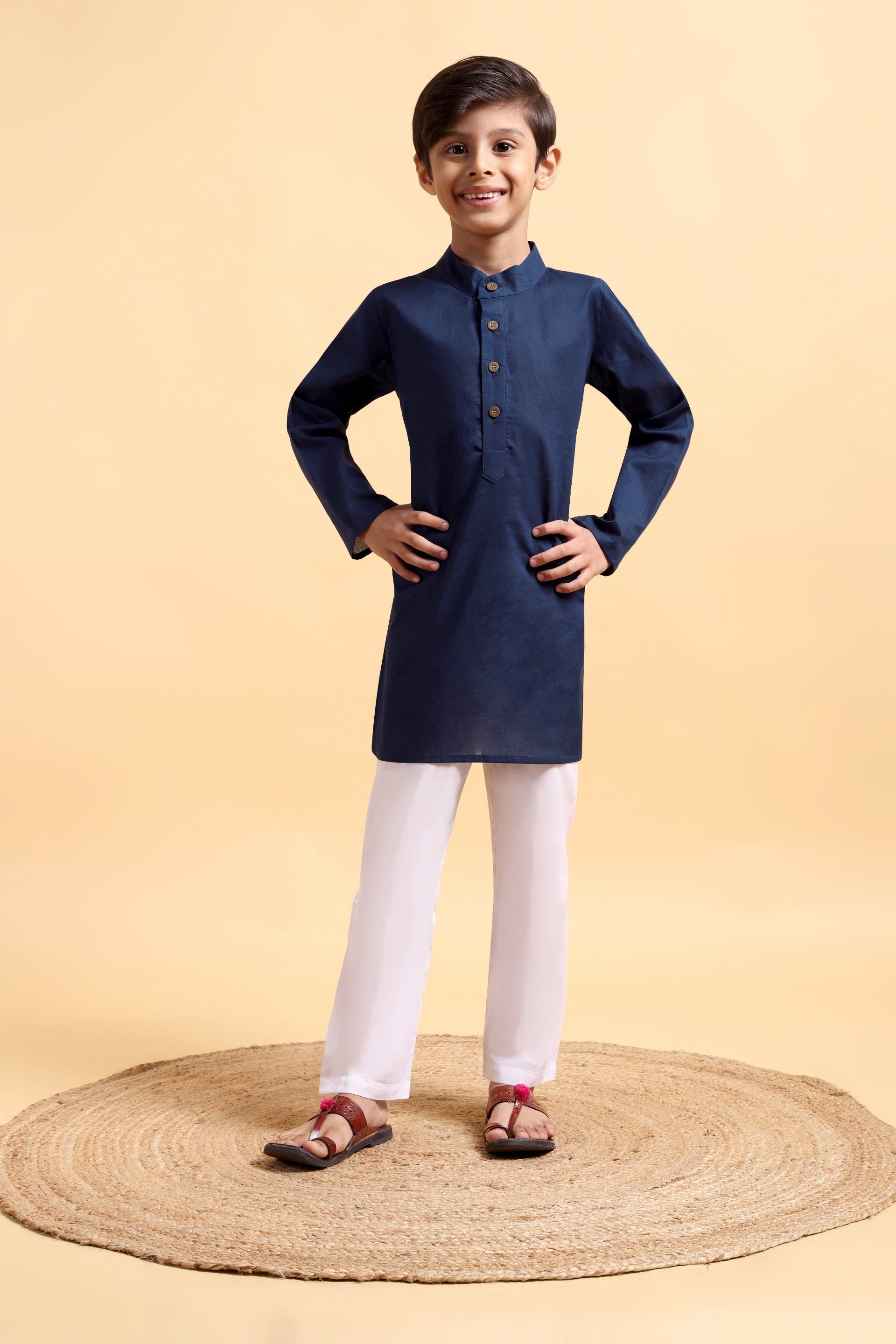 Boys Cotton Kurta Pajama