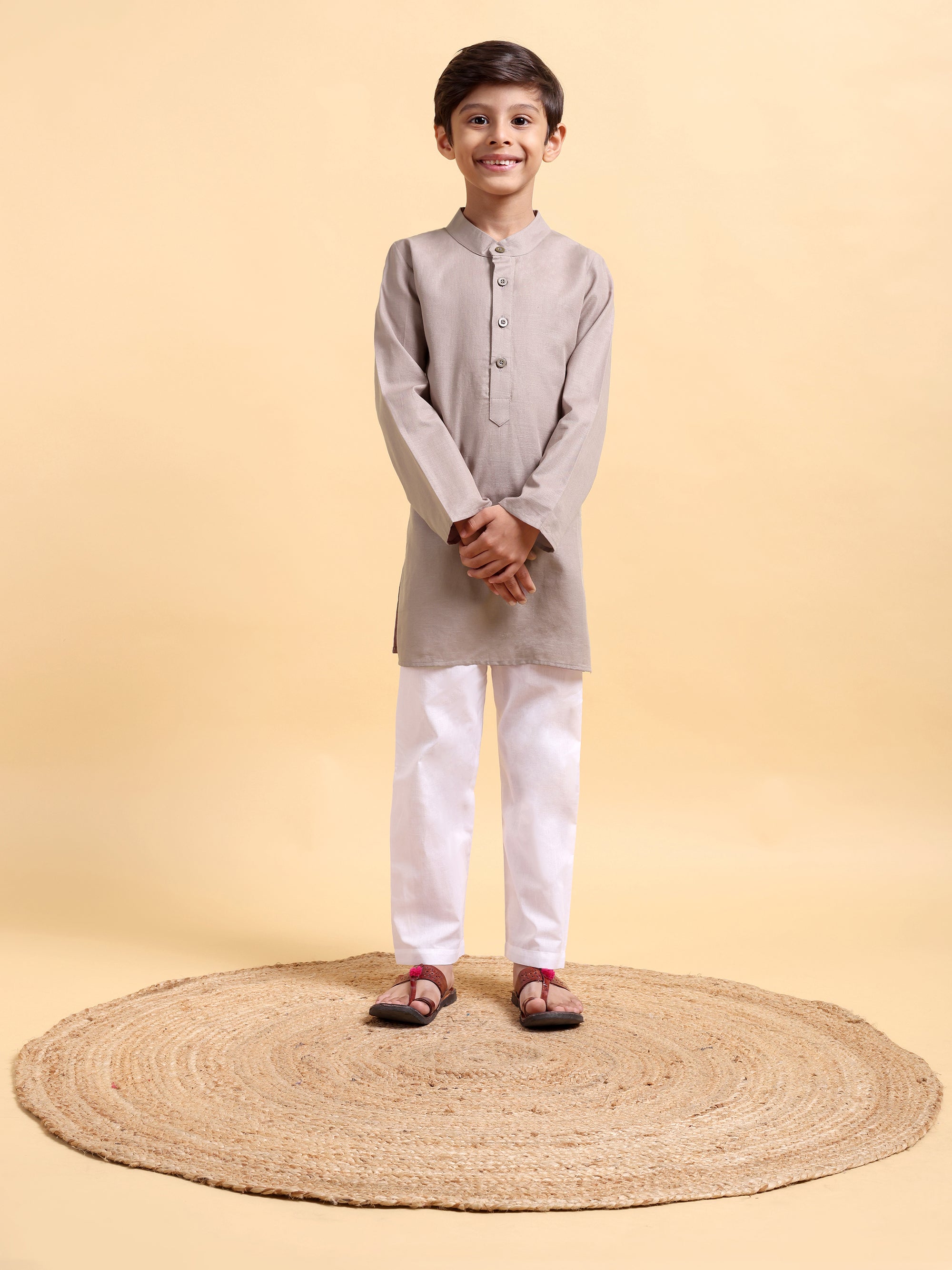 Kids Cotton Kurta Pajama Set