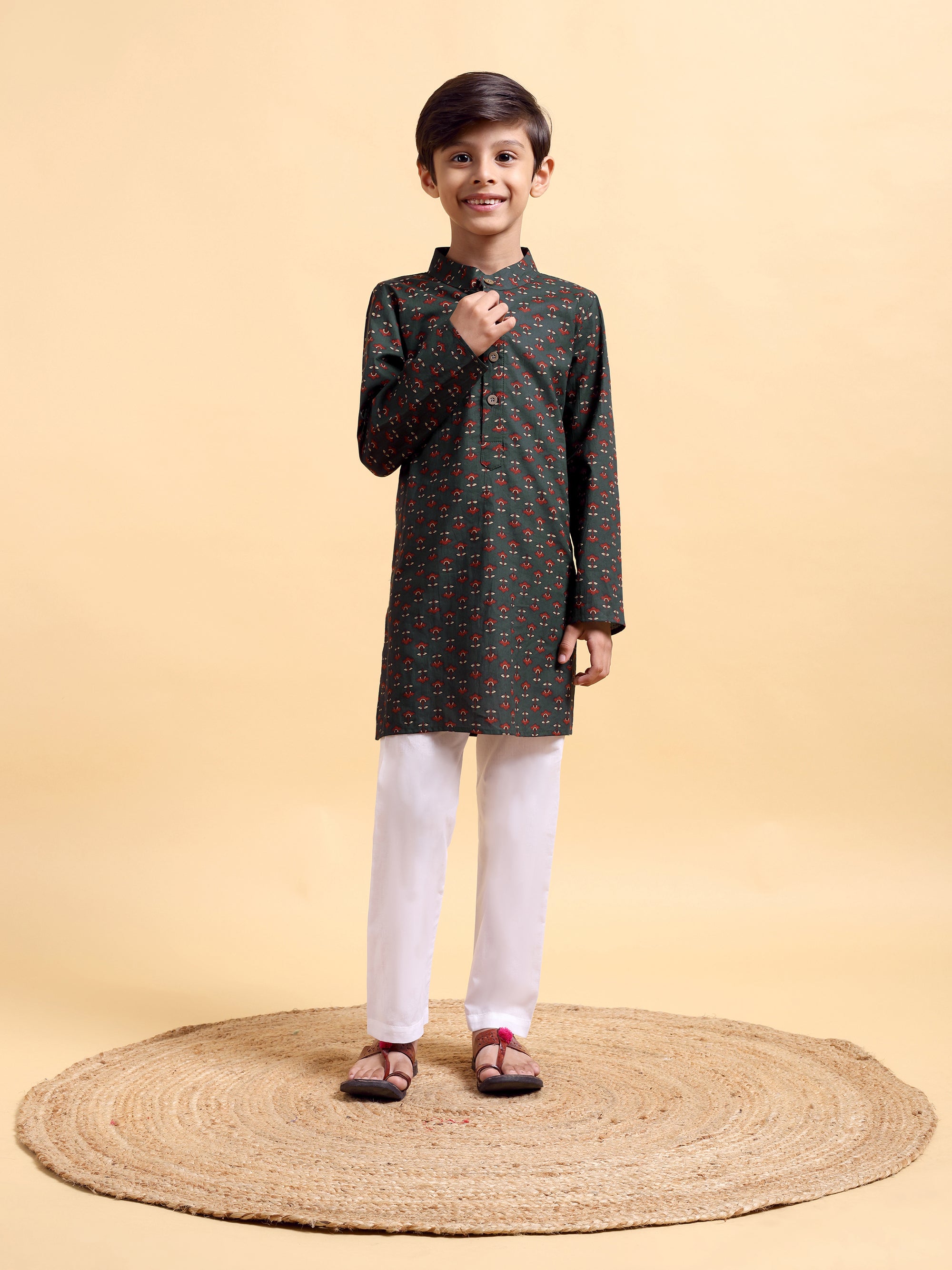 Kids Cotton Kurta & Pajama