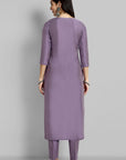 Mouve Boat Neck Kurta with Elasticated Pant