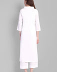 V Neck Basic Kurta with Straight Bottom - Set of 2