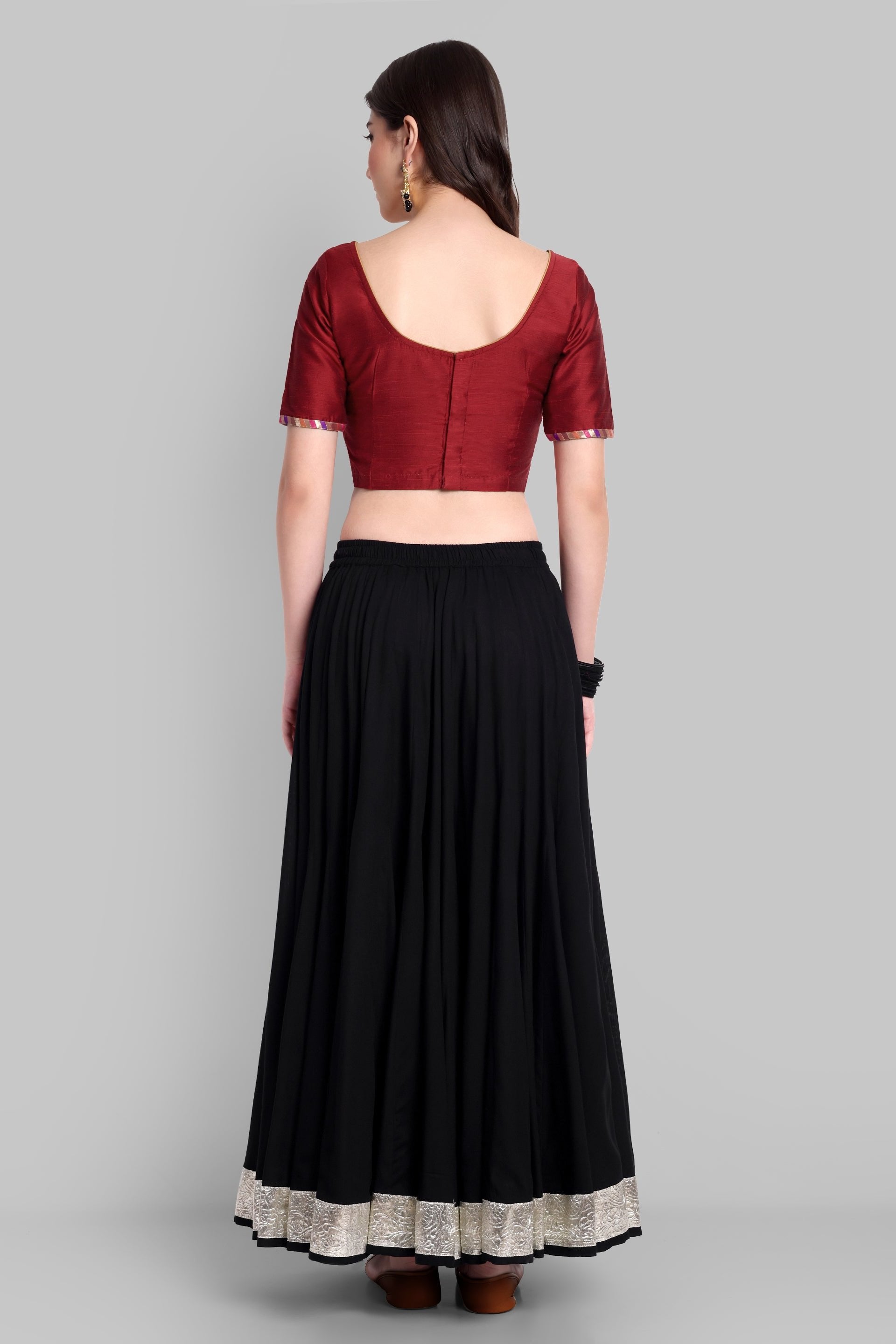 Maroon Saree Blouse