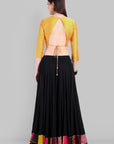 Nadira Mustard Silk Blouse