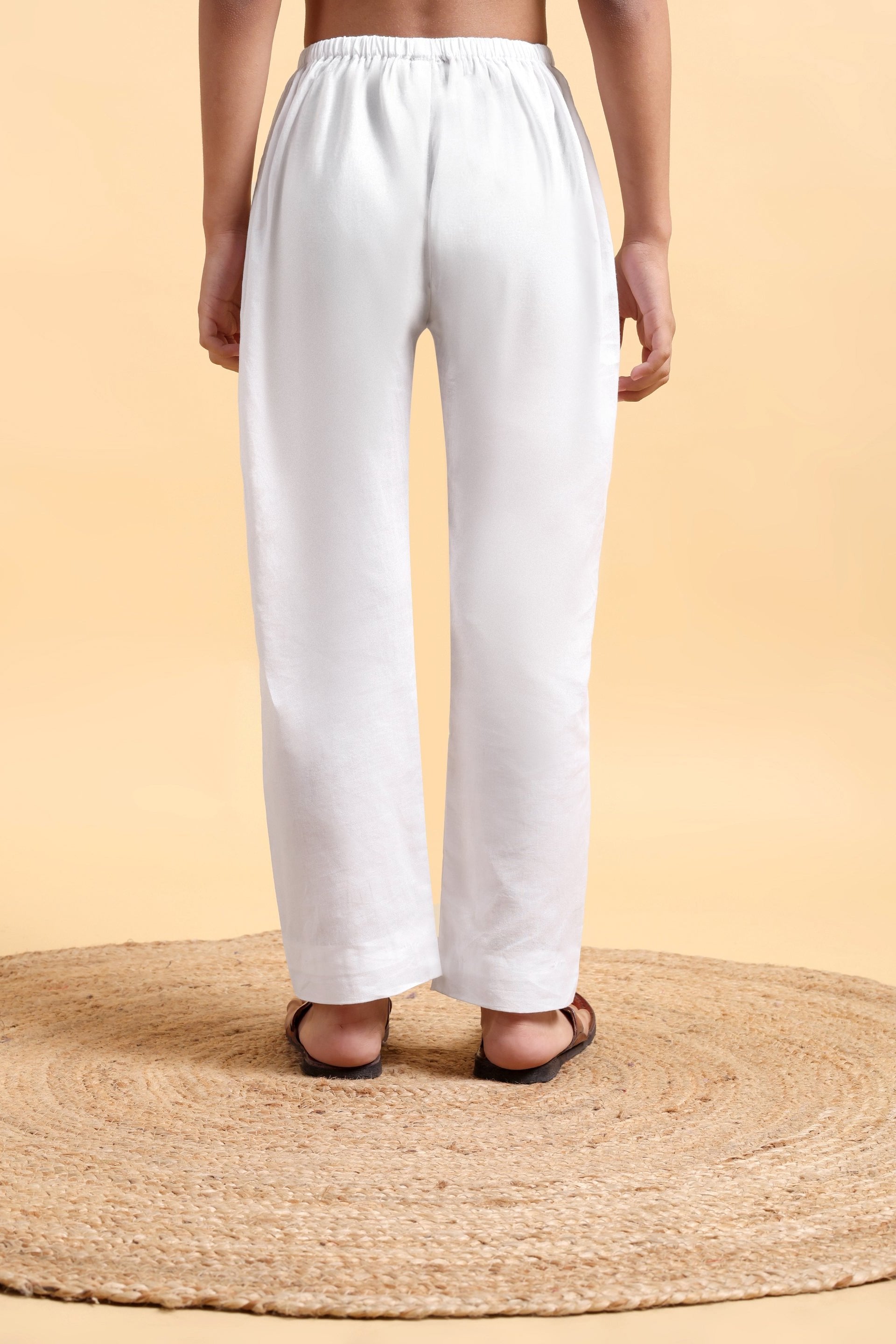 Boys White Pyjama Pant