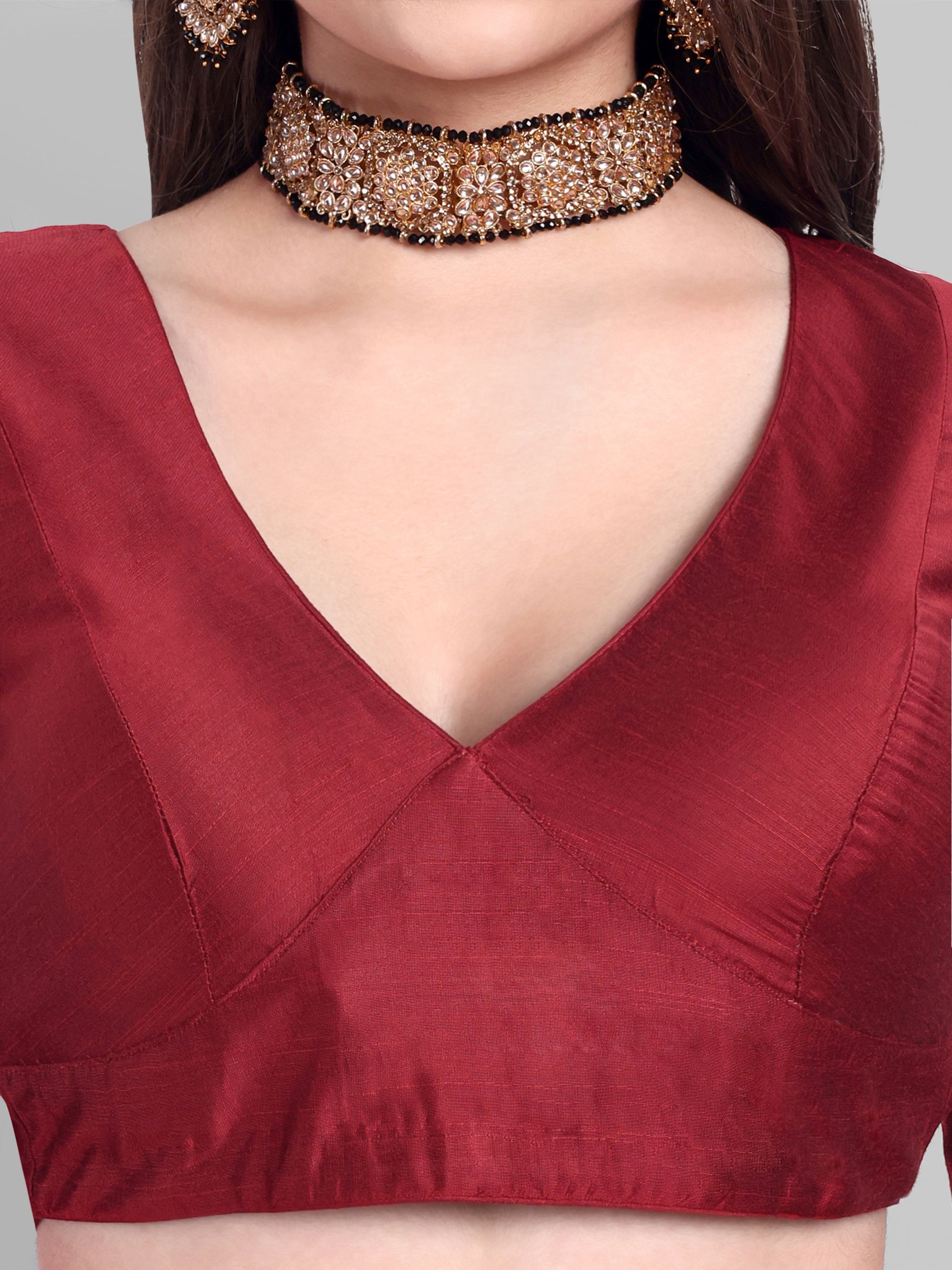 Trendy Maroon Blouse