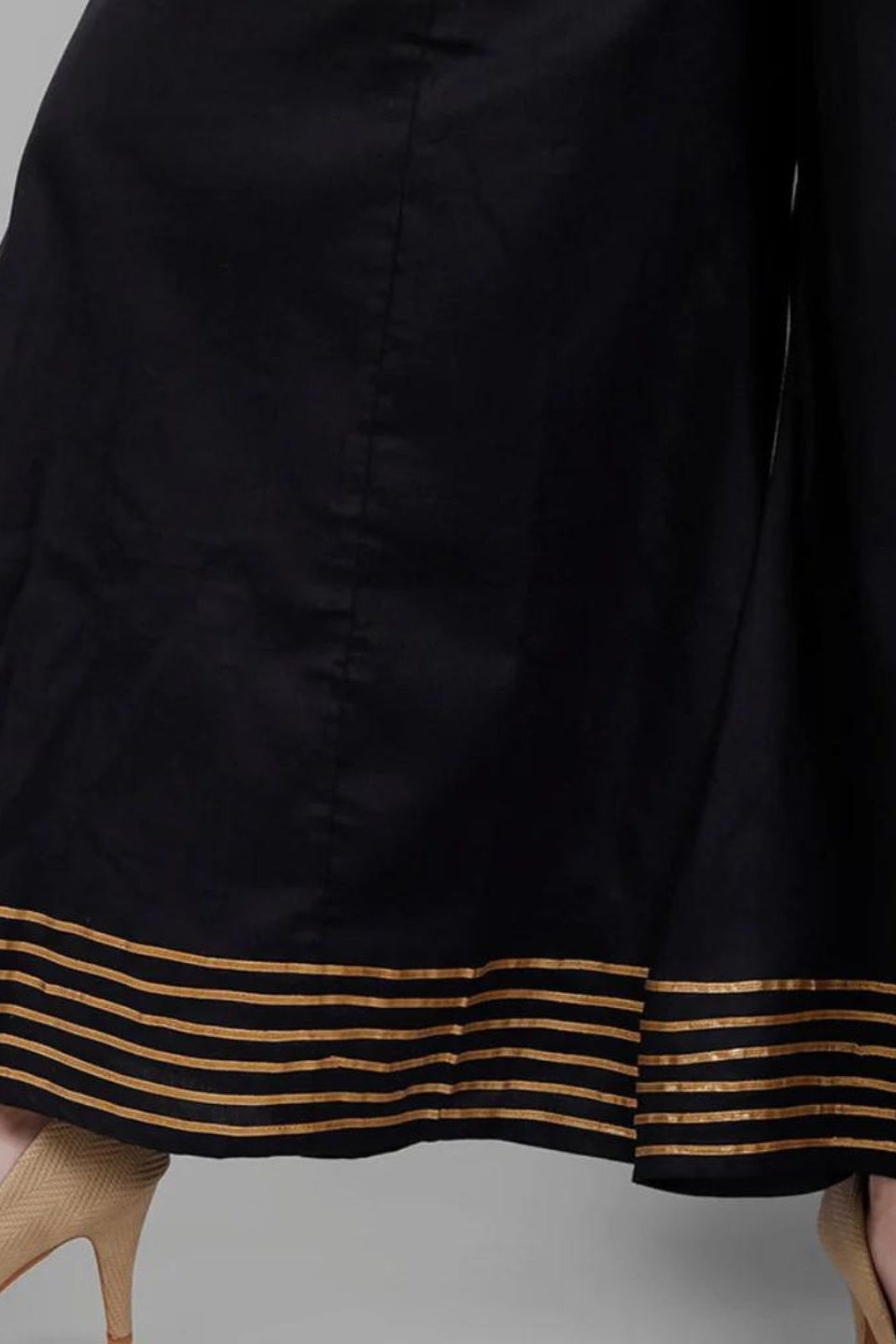 Ethnic Black Gota Kalidar Sharara