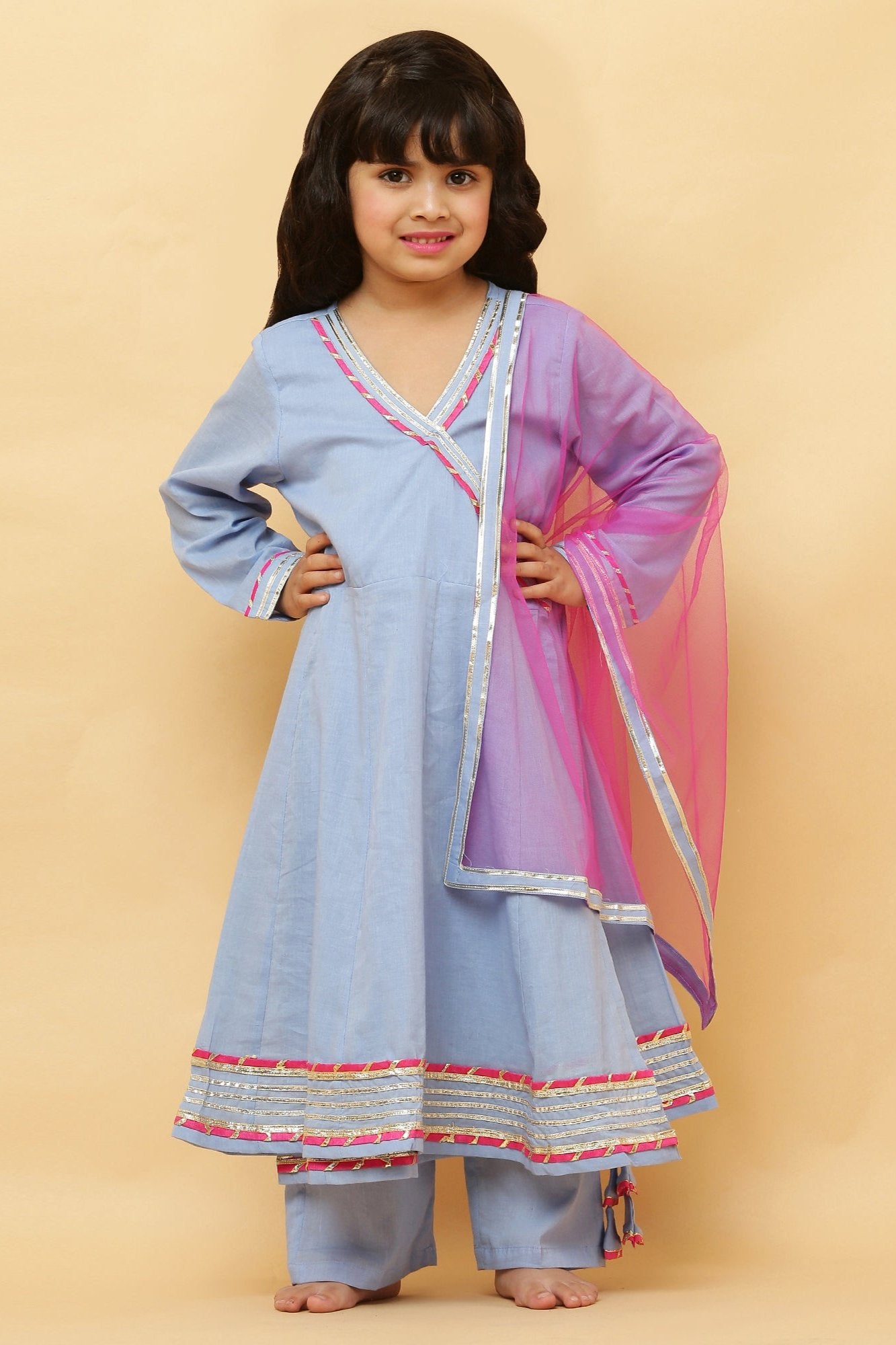 Girls Cotton Anarkali Suits