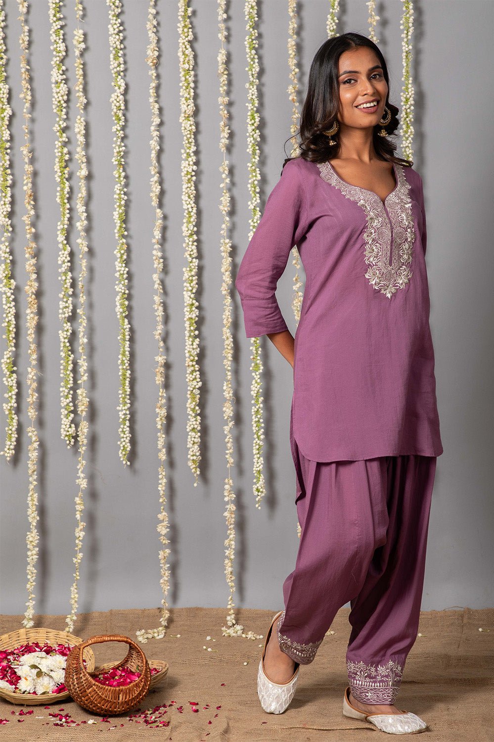 Embroidered Cotton Kurta For Women