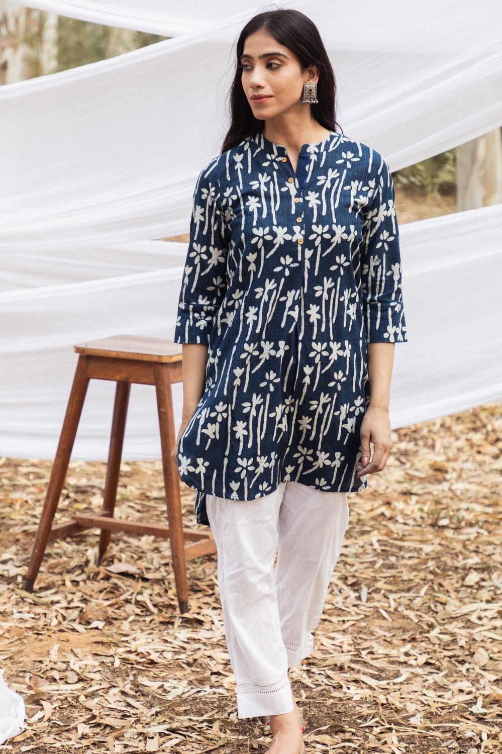 Indigo Kurtas Ethnic Sets And Bottoms