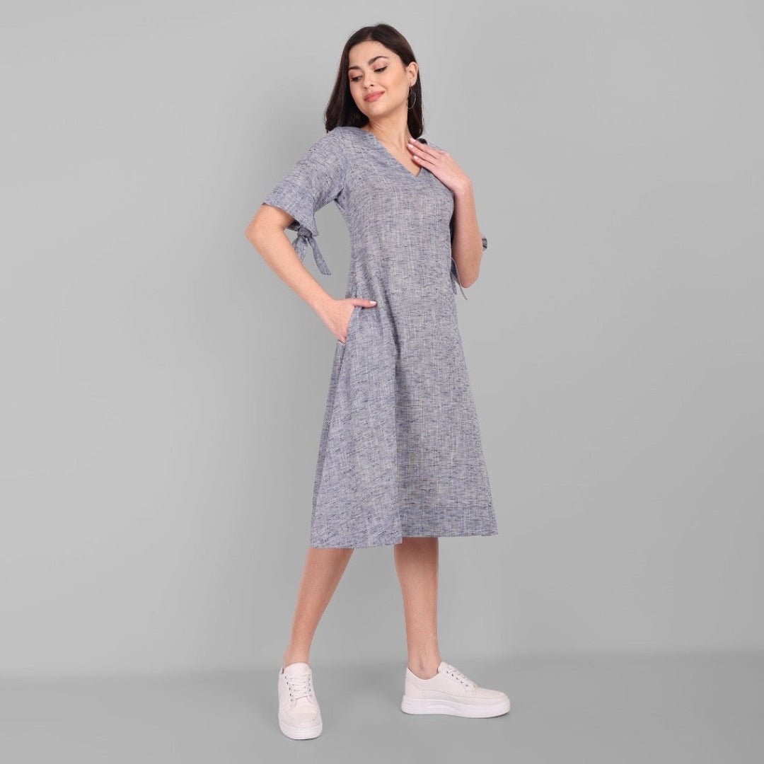 Gray A Line Gray Short Alina Dress