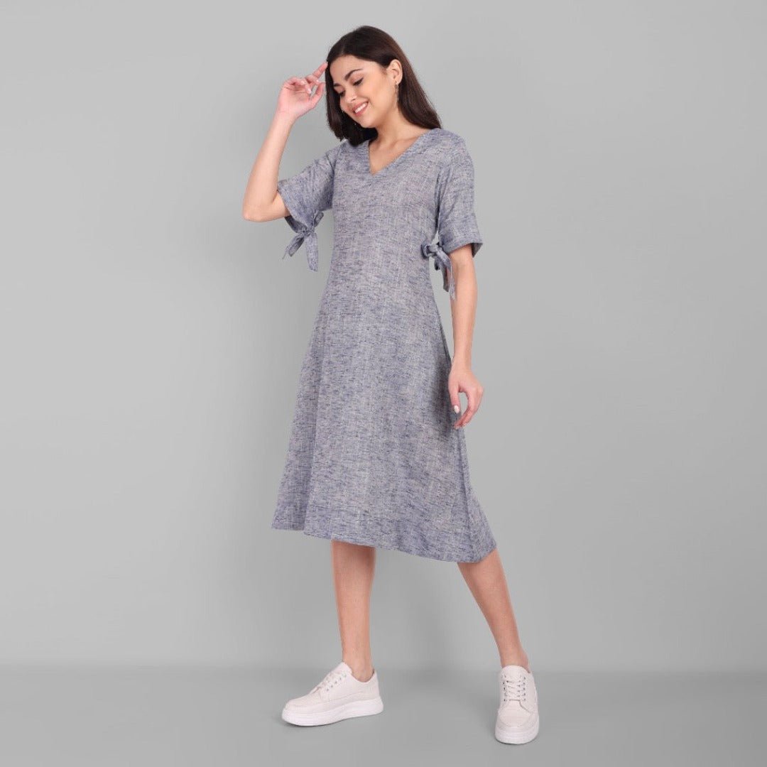 Gray A Line Gray Short Alina Dress