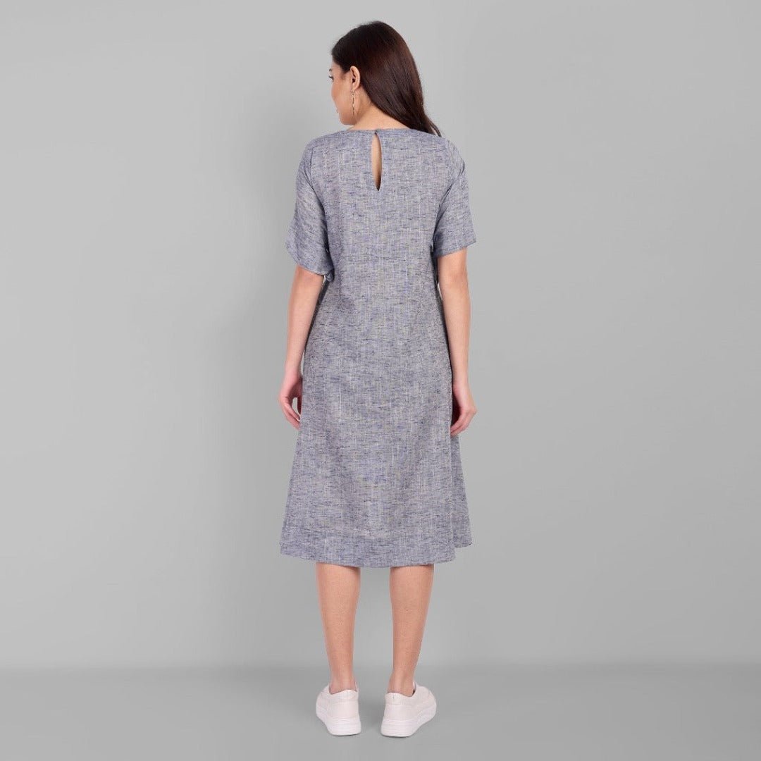 Gray A Line Gray Short Alina Dress