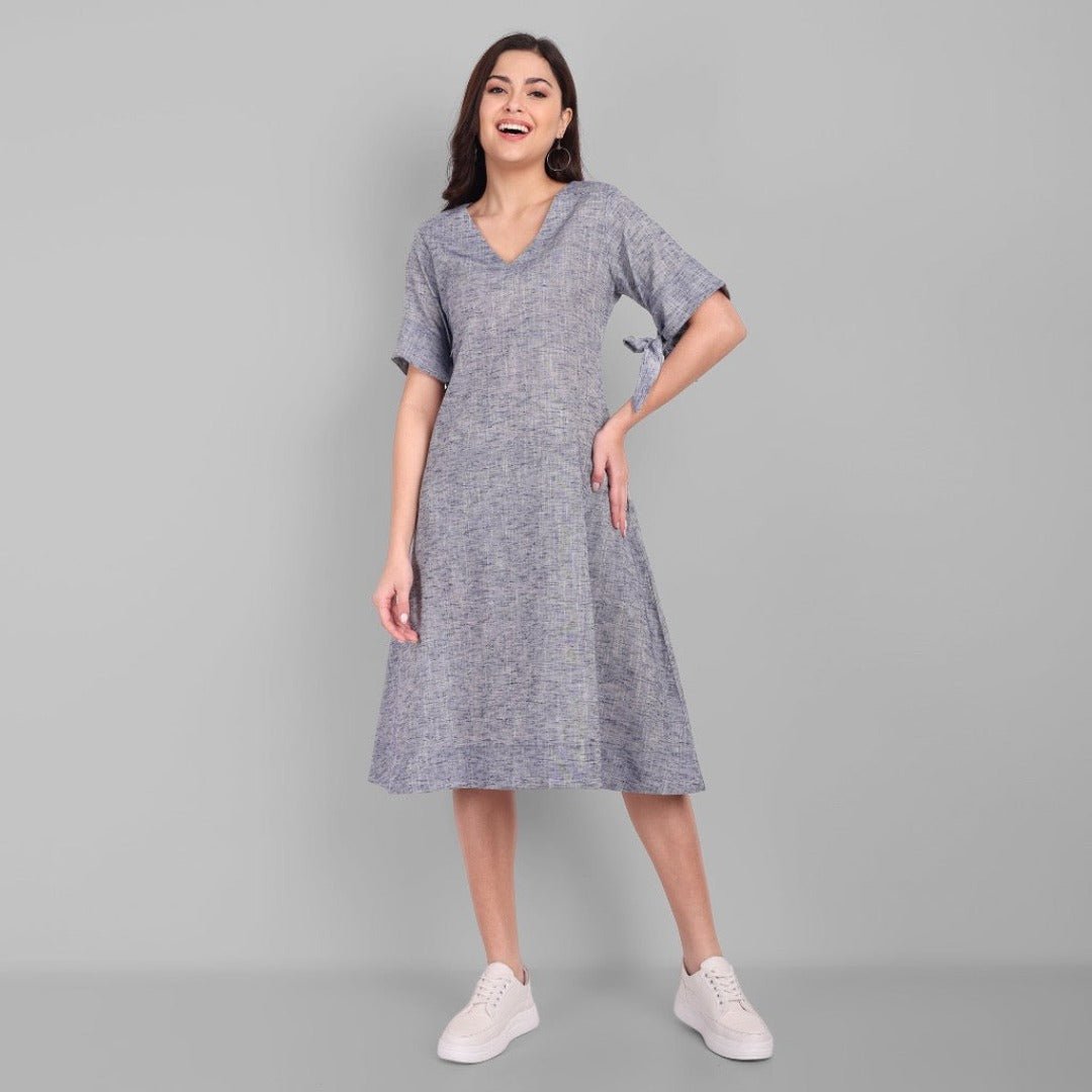 Gray A Line Gray Short Alina Dress