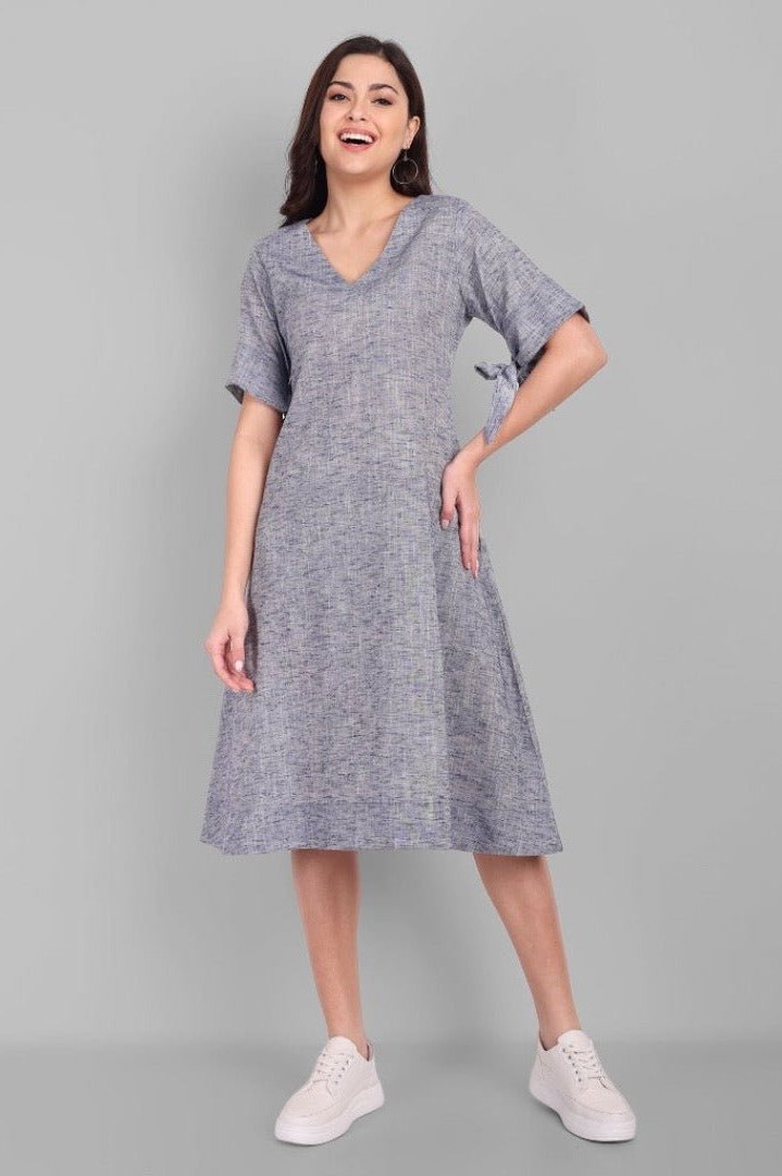 Cotton Linen Dress Women