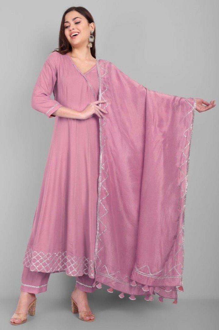 Pink Angrakha Dress