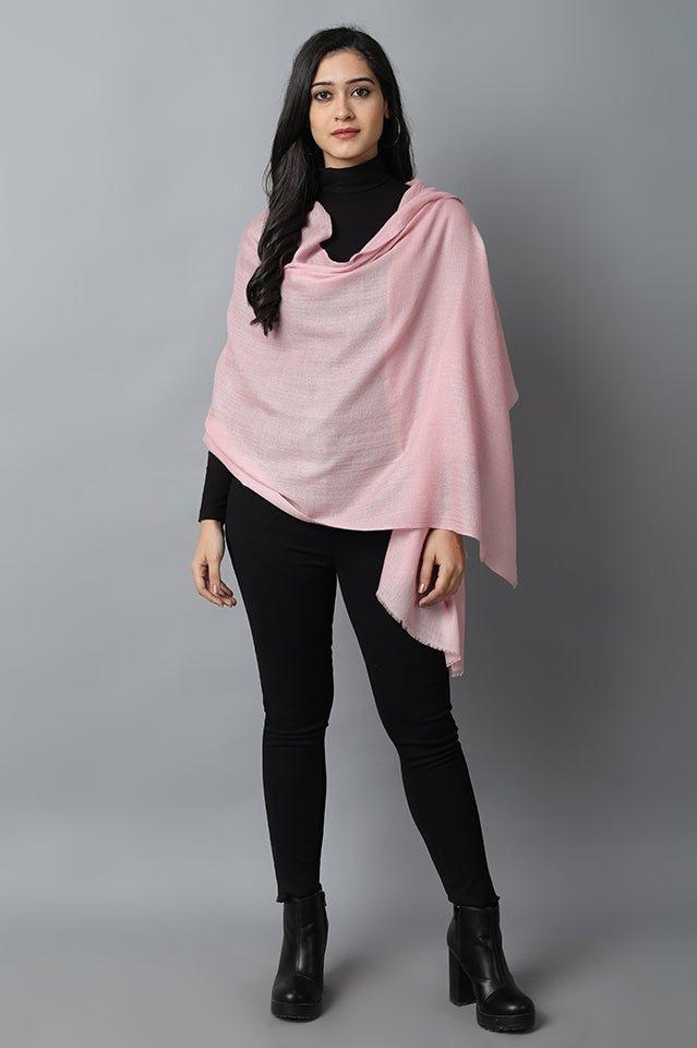 Baby Pink Cashmere-Pashmina Stole