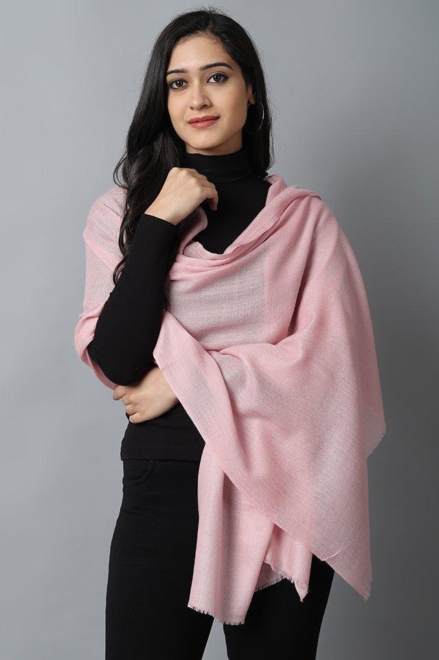 Baby Pink Cashmere Pashmina Stole