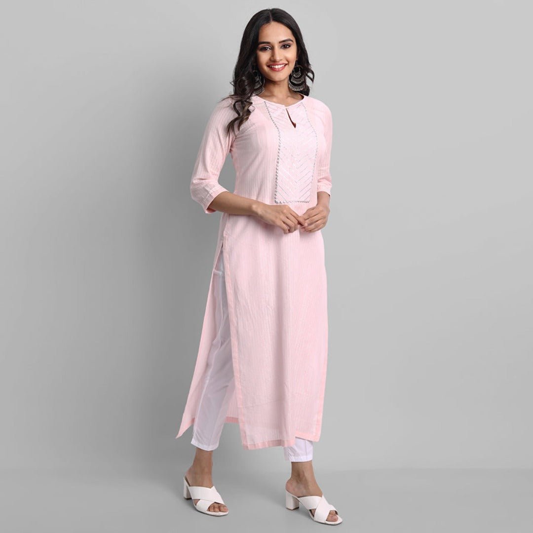 Baby Pink Samara Kurta