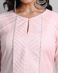 Ethnic Pink Samara Kurta Online