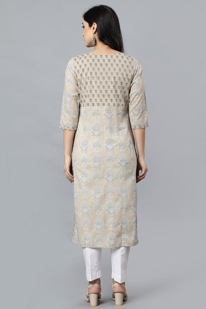 Beige Kurta Women Online