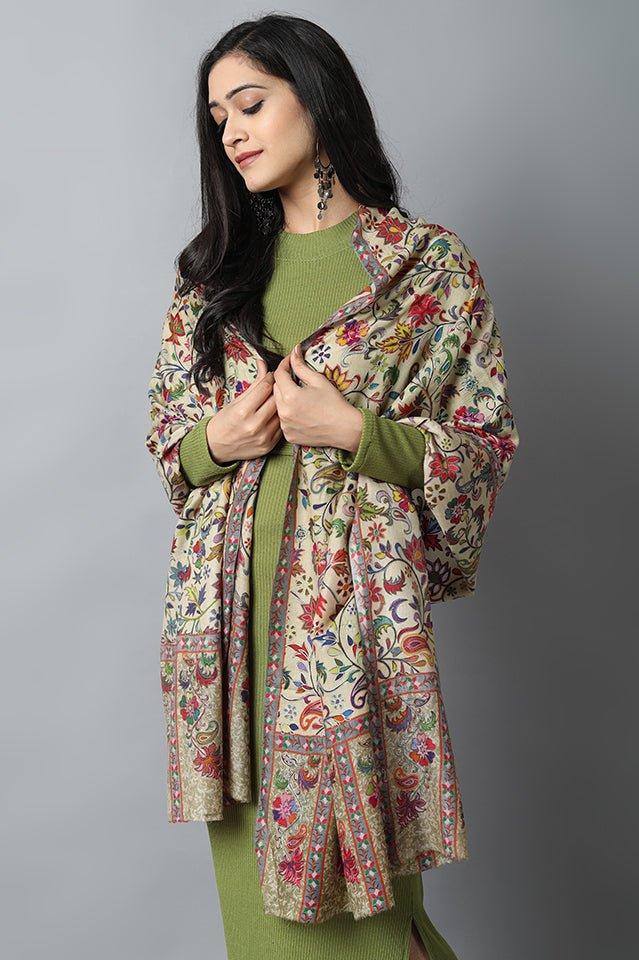 Kalamkari Pashmina Cashmere Stole Online