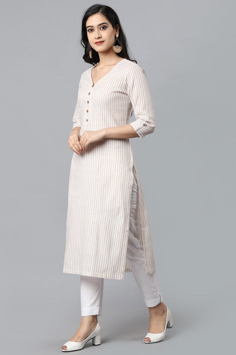 candy cane kurta for women