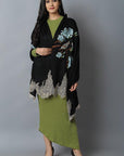 Black Bird Pashmina-Cashmere Stole