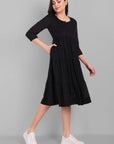 Women Black Graduation Dress