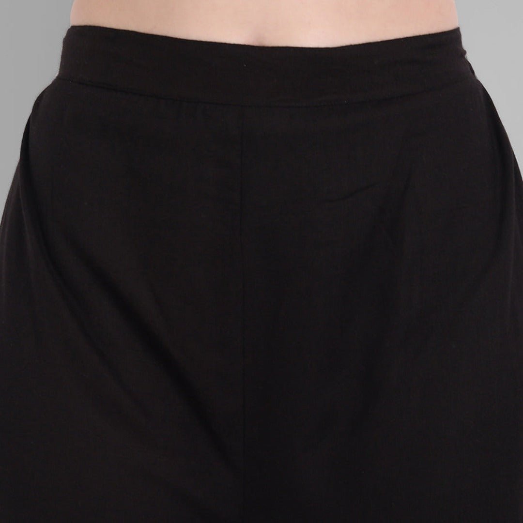 Black Korean Dhoti Pant