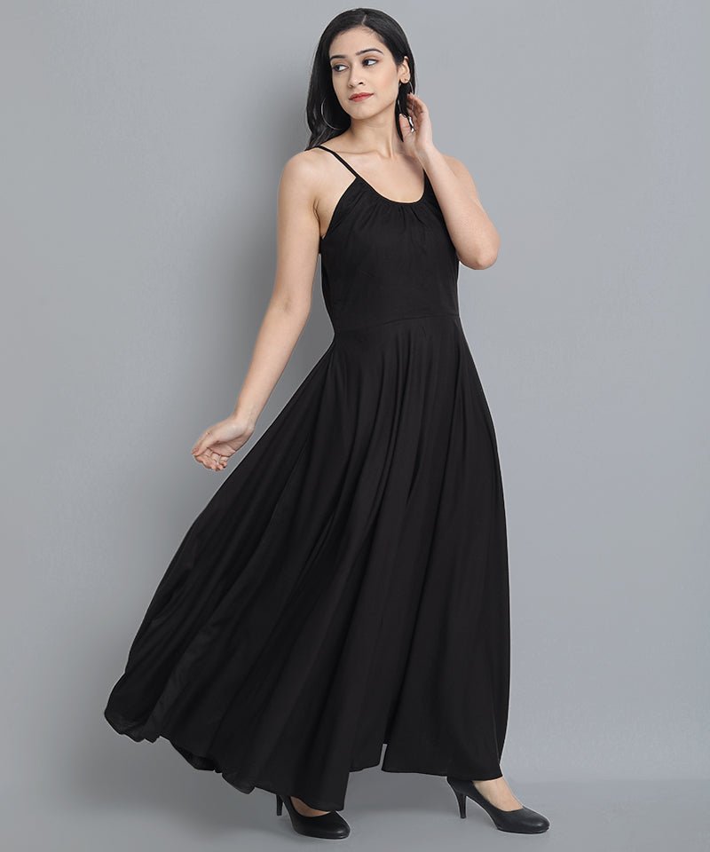 Black Long Dress For Girls