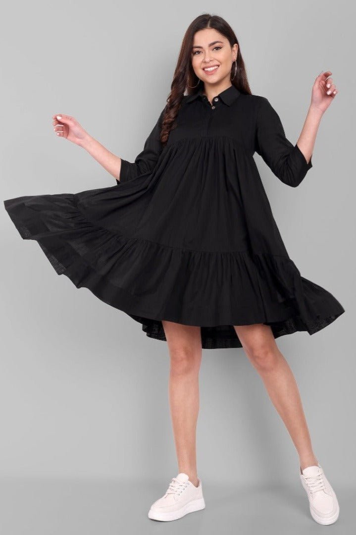 Black Tiered Dress