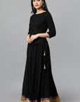 Black Kali Rayon Skirt