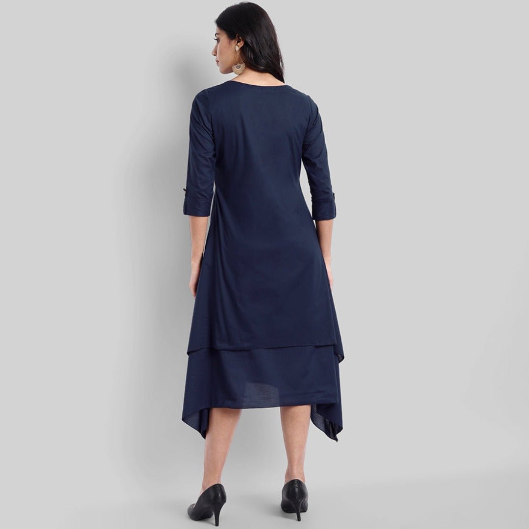 Blue Mul Cotton Hunter Dress