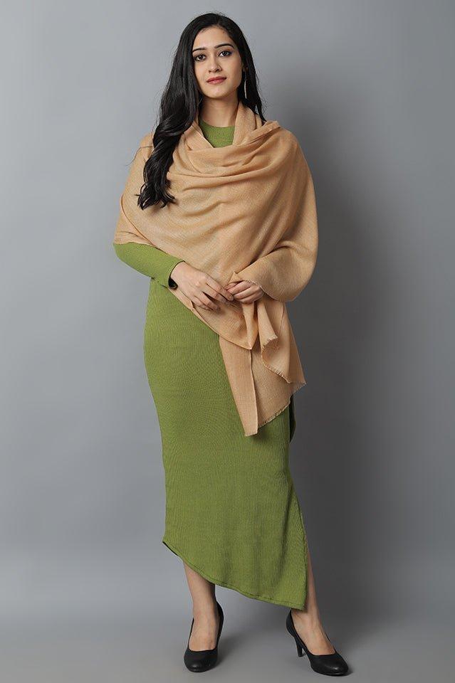 Coffee Cashmere-Pashmina Stole