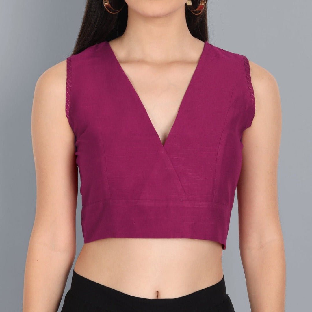 Silk V-Neck Blouse