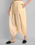 Natural Cotton Harem Pants for Womens