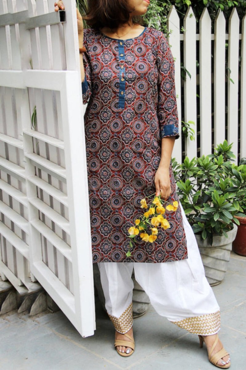 Buy Golden Lahori Poncha Shalwar