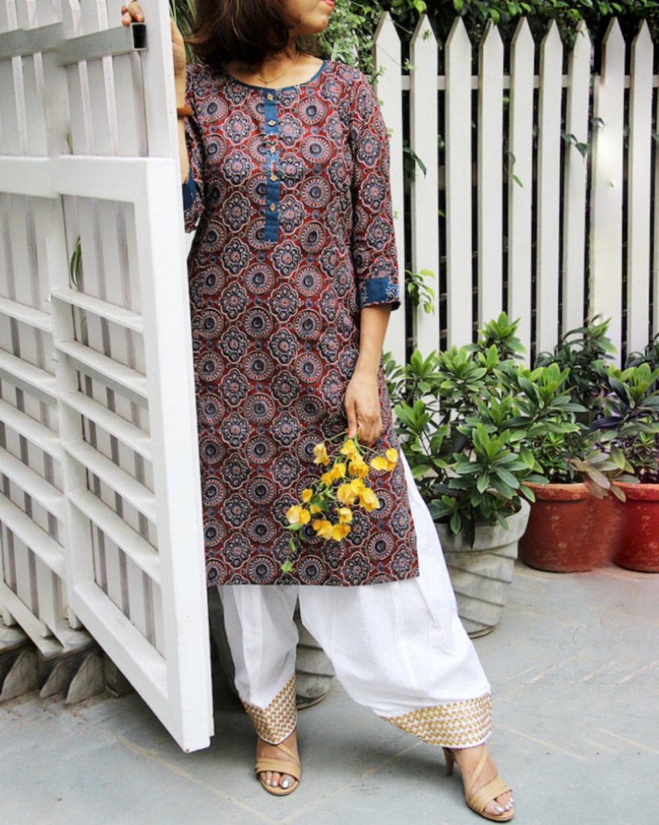 Buy Golden Lahori Poncha Shalwar