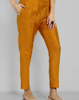 Straight Pants In Dark Yellow Mustard