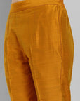 Goldenrod Yellow Cotton Straight Pant Suit