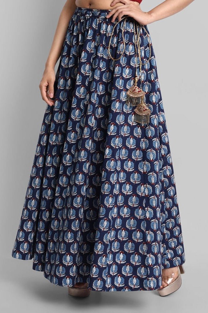 Indigo Printed Skirts