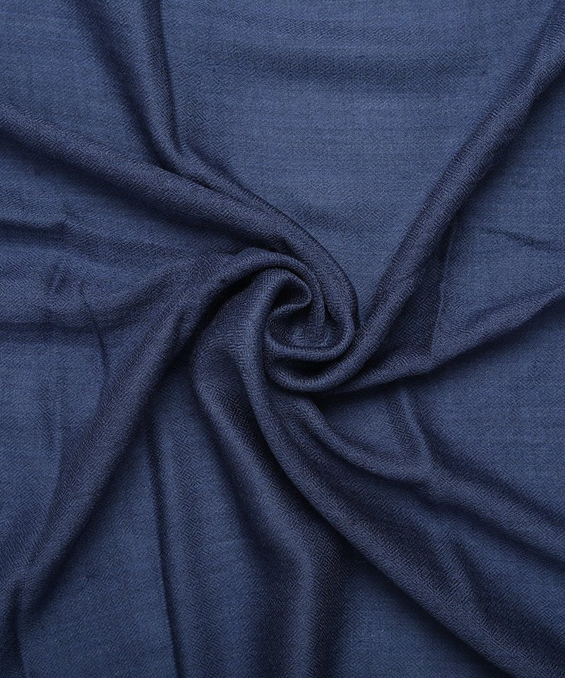 Dark Slate Blue Ink Blue Cashmere-Pashmina Stole