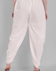 Gray Cotton Pleated Dhoti Pants